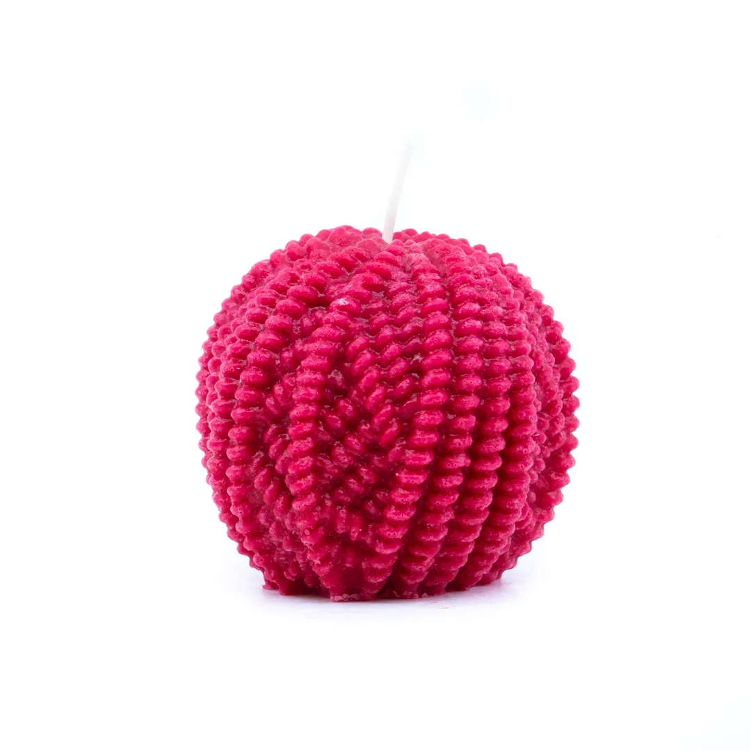 Knitting Wool Ball Candle